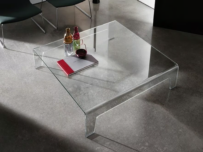 FROG - Low glass coffee table _ Sovet italia